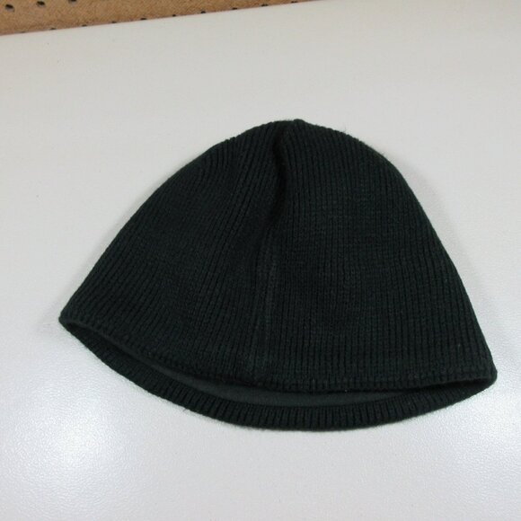 The North Face womens solid black fleece lined knit winter hat OS - Picture 2 of 4